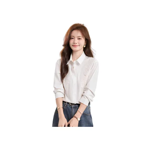 HUICUIGE Белые Женские Рубашки