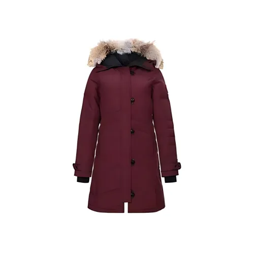 Canada Goose Lorette Series Ягодно-красный Женские пуховики