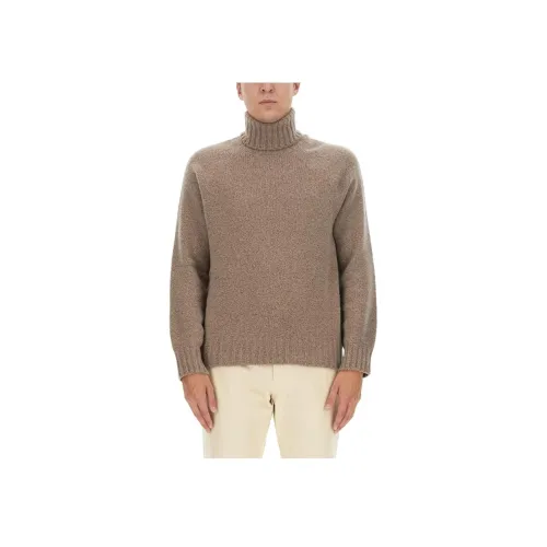 Ermenegildo Zegna Бежевые Мужские Свитера