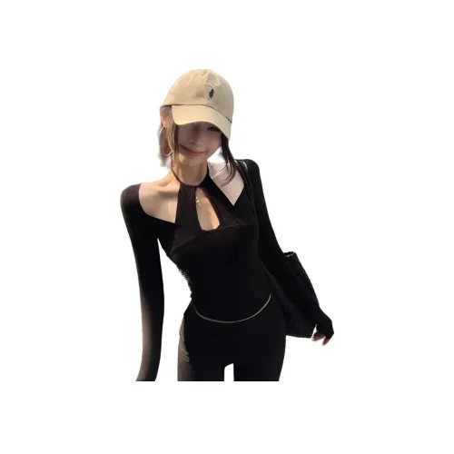 COHX Черные Женские T-рубашки