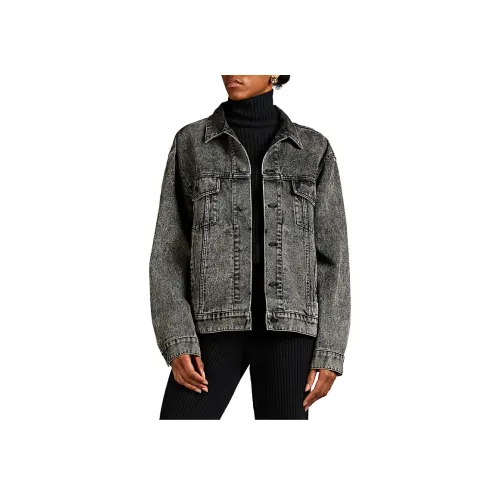 Balenciaga Denim Jacket Women's Gray Black Баленсиага Деним Куртка Женская Серый Черный