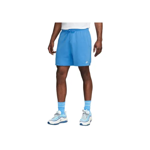 nike French Terry Flow Шорты Повседневные шорты Мужские Университетский синий