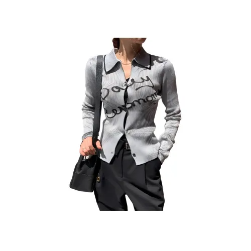 NANING9 Серый Женский Трикотаж