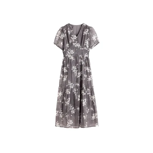 Hang Yi Court Короткий рукав Платье Женское