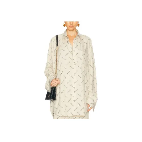 BALENCIAGA Бежевые Женские Рубашки