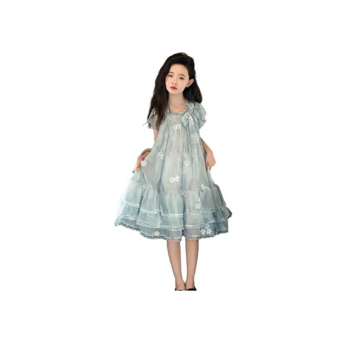 KAERFEITE Синие Платья для школьниц