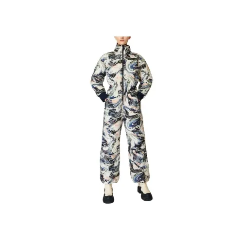 Sweaty Betty SKI комбинезон женский синий ледниковый с принтом