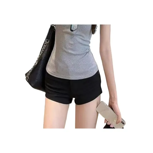 KULAIYA Черные Женские Джинсовые Шорты