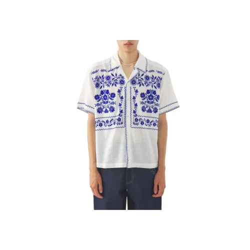 ANTIK BATIK Белые Мужские Рубашки