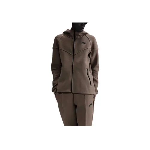 nike Sportswear Tech Fleece WINDRUNNER Толстовка Женская Норково-коричневый Черный