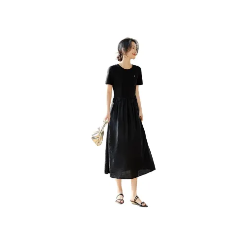 XWI Black Женские Короткие Платья с Рукавами