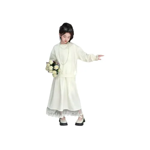 CAMKIDS Комплекты с юбкой для школьников цвета экрю