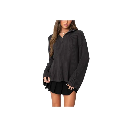 Edikted Amour High Neck OVERSIZED Zip Свитер Женский
