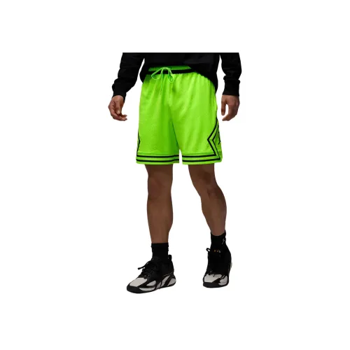 Джордан SportMesh Спортивные шорты Мужские Электрический Зеленый Черный