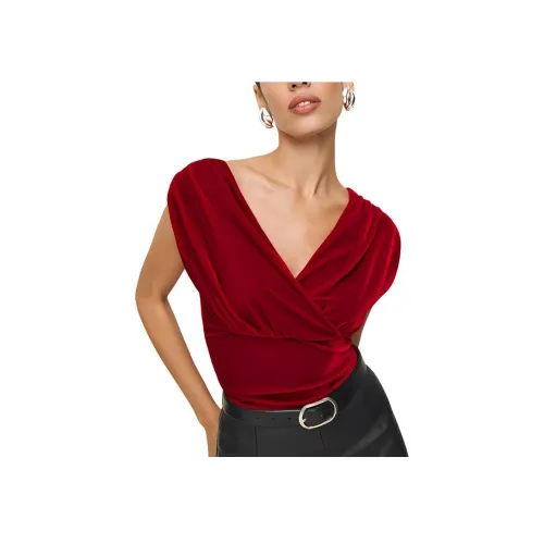 Reformation Майка Женская Красная