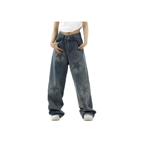 WOKXSS Синие Унисекс Джинсы