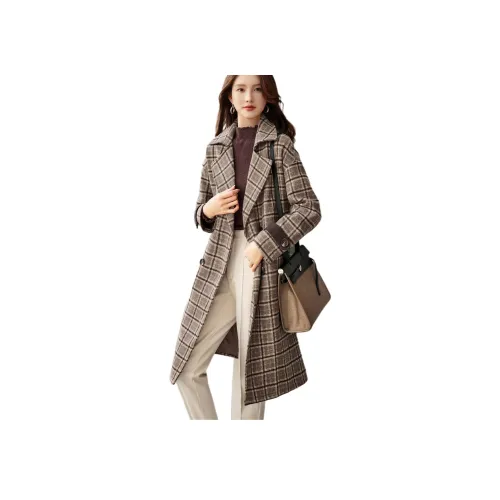 XWI Темный кофейный Женское пальто