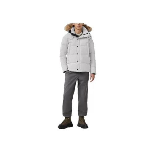 Canada Goose Wyndham Series Пуховик Parka Пальто Мужской Silver Birch