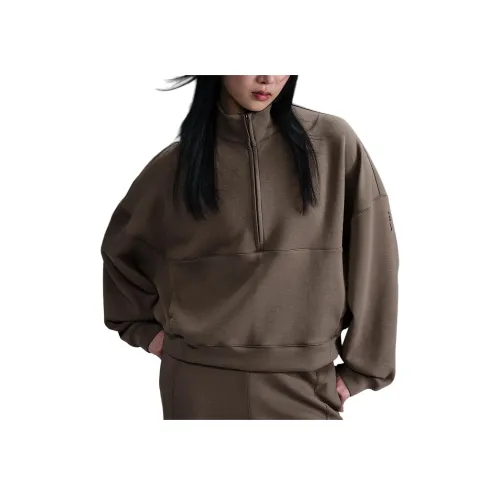 nike Dri Fit 24,7 ImpossiblySoft Свитшот Женские Норково-коричневый Цвет железного камня