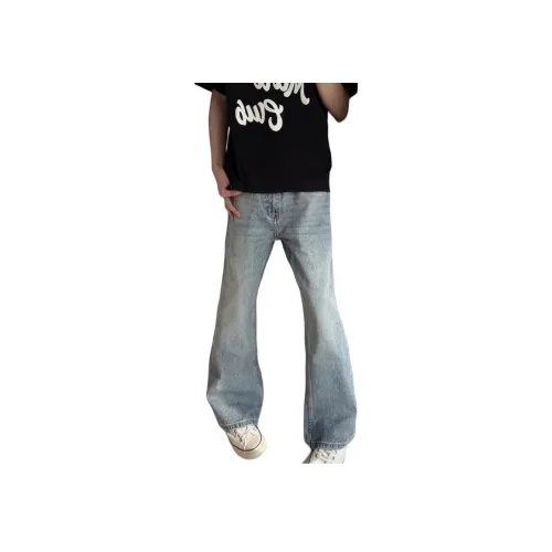 YGHOME OFFICIAL Светло-синие унисекс джинсы