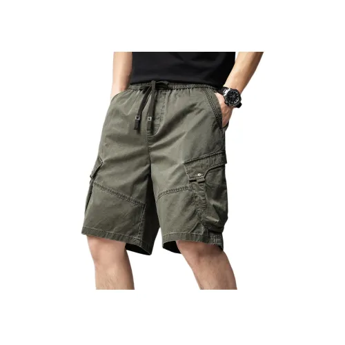 GUISE Летние Карго Шорты Унисекс Армейский Зеленый