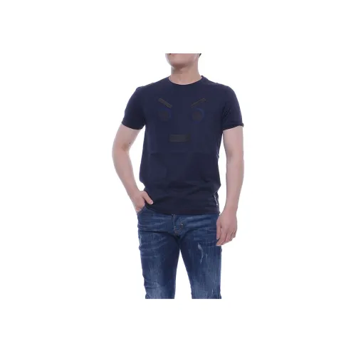 Fendi Blue Мужские T-рубашки