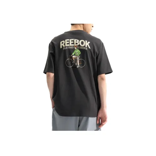 Reebok Угольно-черный Унисекс Футболка