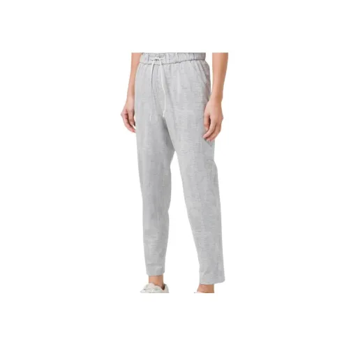 lululemon Эластичные Повседневные Брюки Женские Linear Жаккард Silver Drop Color