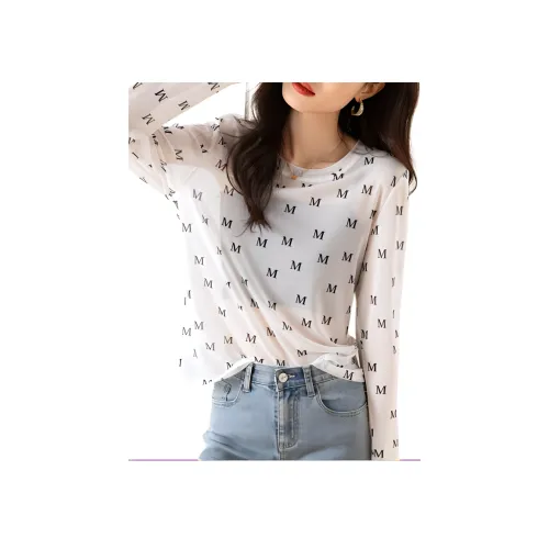 Mo Han Yi Mei T Рубашка Женская Белая