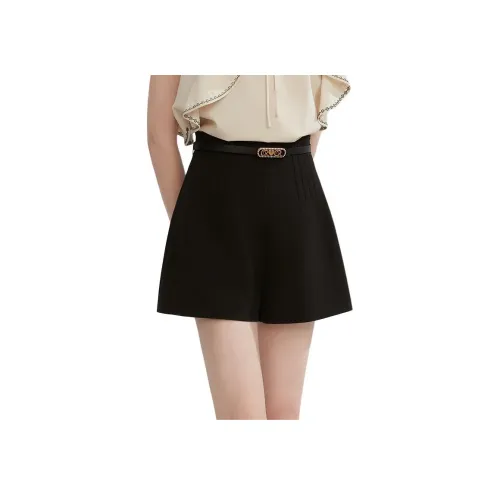 Caroline Повседневные шорты Женские Черные