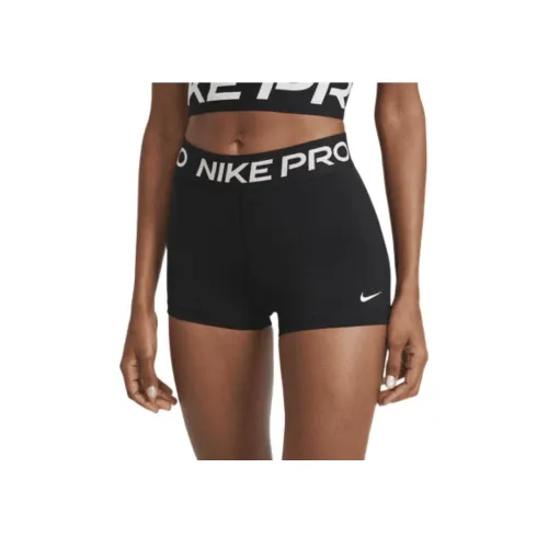 NIKE Pro Черные Женские Спортивные Шорты