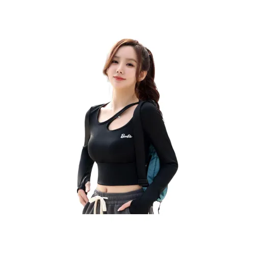 Барби Черная Женская Йога T-рубашка