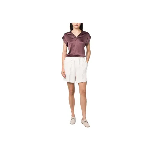 Brunello Cucinelli Экрю Женские Повседневные шорты