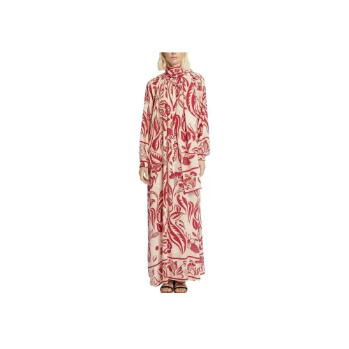 F.R.S For Restless Sleepers SS24 Длинное платье с длинными рукавами женское красное