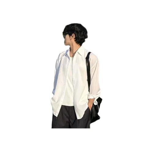 CHENMU Белый Унисекс Рубашки