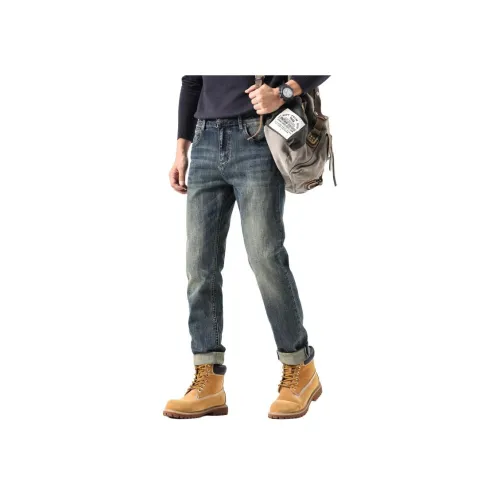 ZENGZHI Джинсы Облегающий крой Прямой крой Унисекс