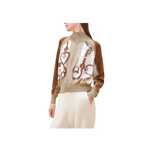 HERMES Куртки Пальто Женские Жемчужно-белый