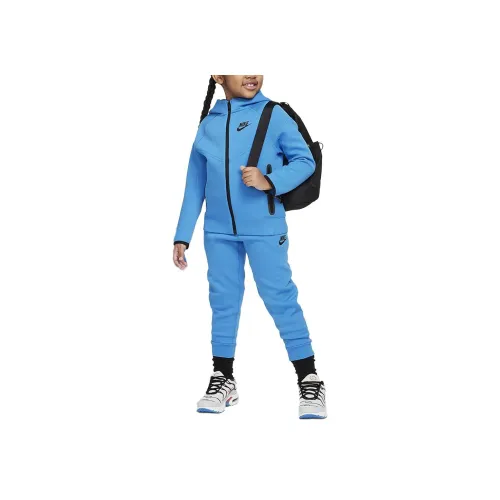 nike Sportswear Tech Fleece Повседневная спортивная одежда Синий Дети Возраст 3-7 лет