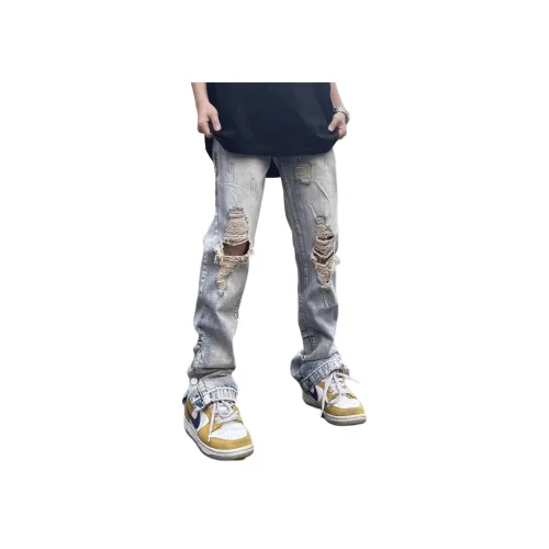 WOKXSS Синие Унисекс Джинсы