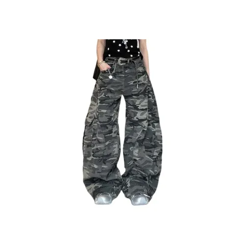SINKACME Камуфляж Унисекс Карго Брюки