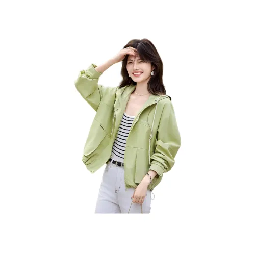 SHANGJING Зеленые Женские Куртки