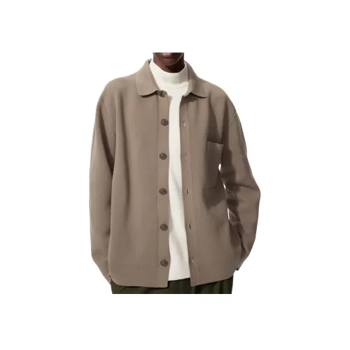 UNIQLO Бежевый Мужской Трикотаж