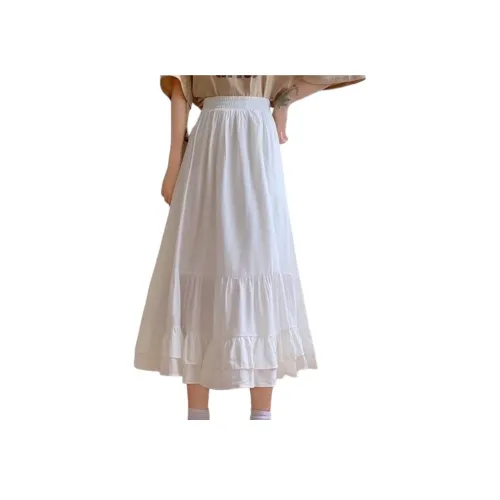 Cotton Zhiximeng Live Повседневный Длинный Юбка Женские