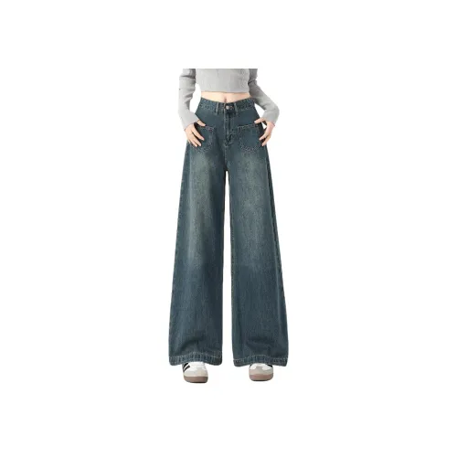 BALENO Винтажные синие женские джинсы