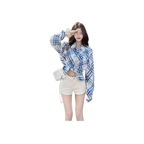 SKYA Синие Женские Рубашки