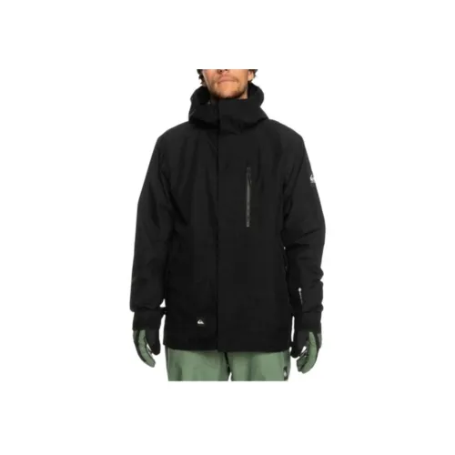 Quiksilver Черная мужская лыжная куртка