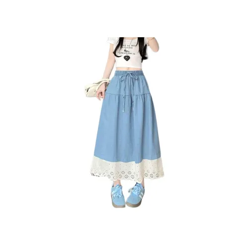 MINETTE Деним Длинная Юбка Женская