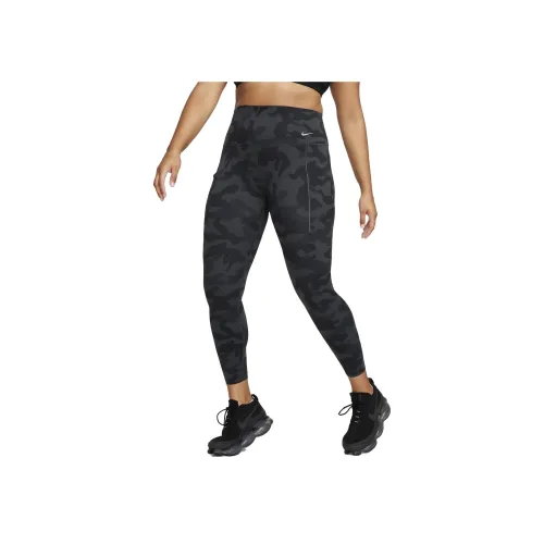 NIKE Темно-черные Женские Леггинсы