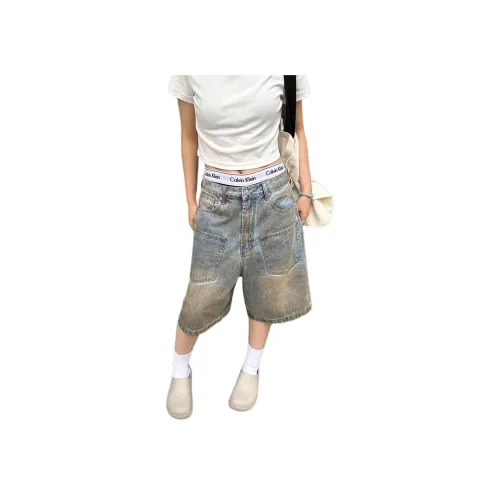 Pirkadat Синие Унисекс Джинсовые Шорты