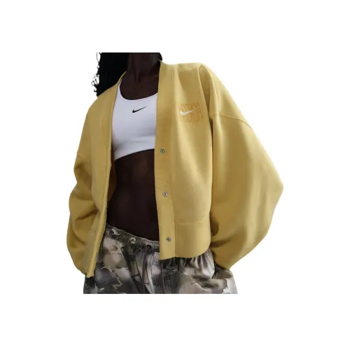 nike Sportswear Phoenix Fleece Свитшот Женские Saturn Gold